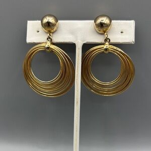 Vintage Goldtone Hoop Earrings JP309 2/$20